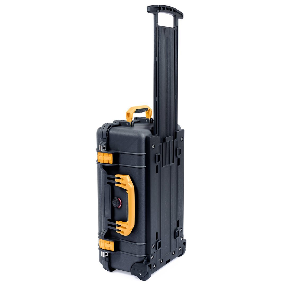 Pelican 1510 Case, Black with Yellow Handles &amp; Latches ColorCase 