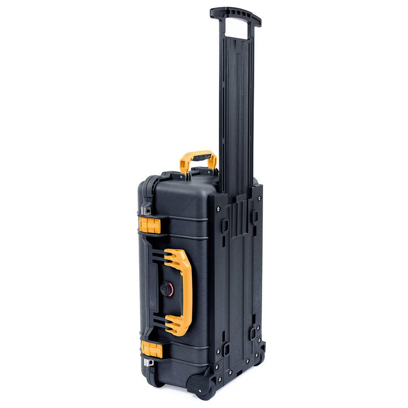 Pelican 1510 Case, Black with Yellow Handles & Latches ColorCase 