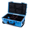 Pelican 1510 Case, Blue with Black Handles & Latches TrekPak Divider System with Mesh Lid Organizer ColorCase 015100-0120-120-110