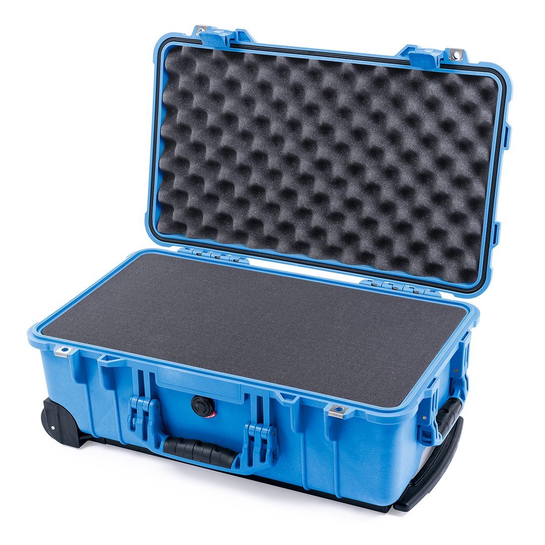 Pelican 1510 Case, Blue Pick &amp; Pluck Foam with Convolute Lid Foam ColorCase 015100-0001-120-120