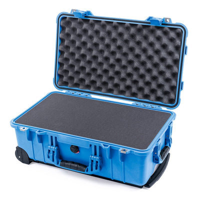 Pelican 1510 Case, Blue Pick & Pluck Foam with Convolute Lid Foam ColorCase 015100-0001-120-120