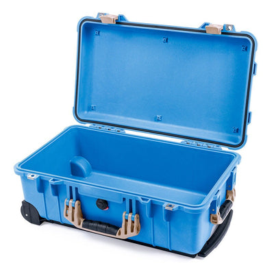Pelican 1510 Case, Blue with Desert Tan Handles & Latches None (Case Only) ColorCase 015100-0000-120-310