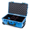 Pelican 1510 Case, Blue with OD Green Handles & Latches TrekPak Divider System with Convolute Lid Foam ColorCase 015100-0020-120-130