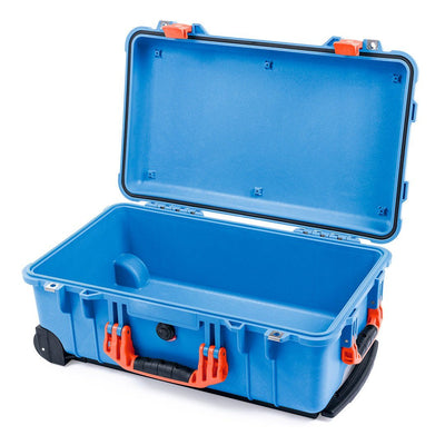 Pelican 1510 Case, Blue with Orange Handles & Latches None (Case Only) ColorCase 015100-0000-120-150