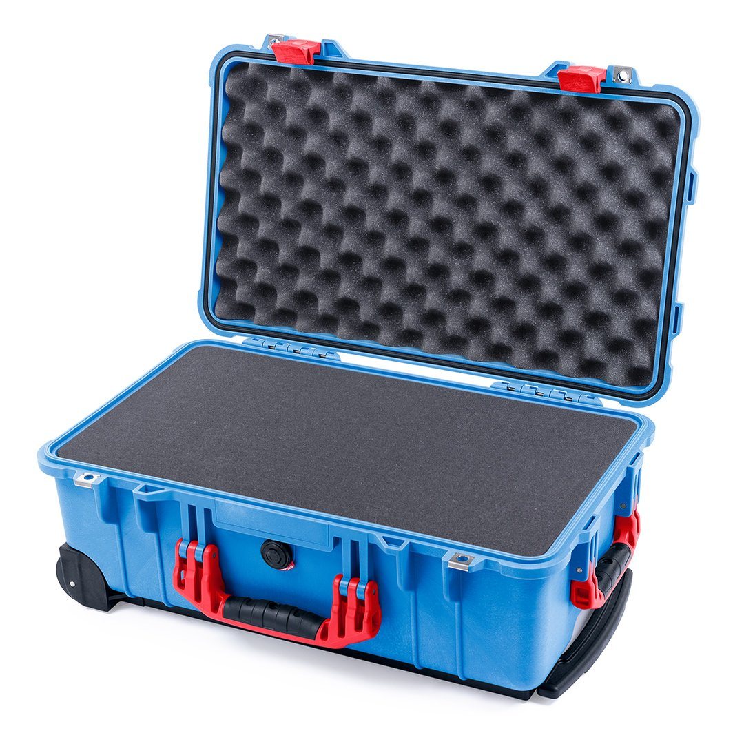 Pelican 1510 Blue Case with Red Handles & Latches