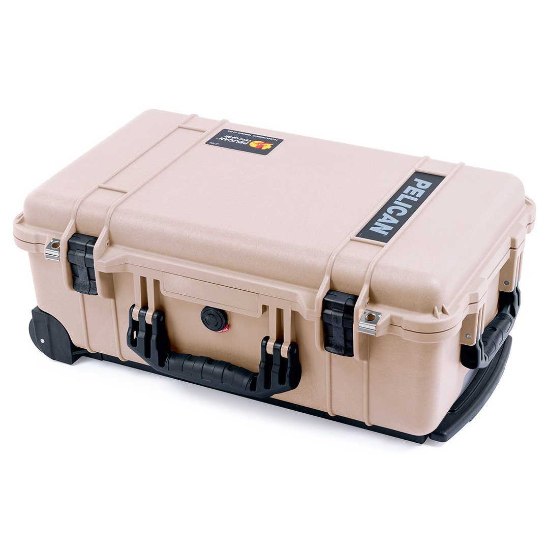 Pelican 1510 Case, Desert Tan with Black Handles &amp; Latches ColorCase 