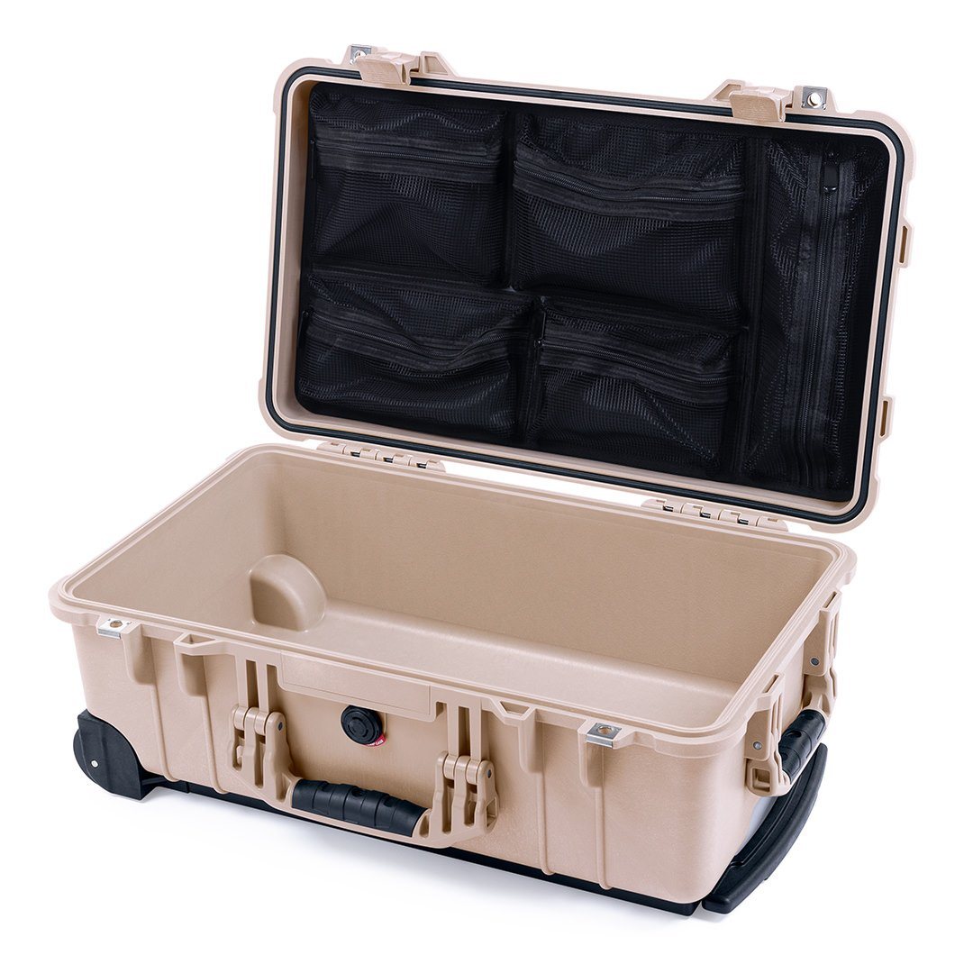 Pelican 1510 Case, Desert Tan Mesh Lid Organizer Only ColorCase 015100-0100-310-310