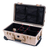 Pelican 1510 Case, Desert Tan TrekPak Divider System with Mesh Lid Organizer ColorCase 015100-0120-310-310