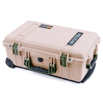 Pelican 1510 Case, Desert Tan with OD Green Handles & Latches ColorCase