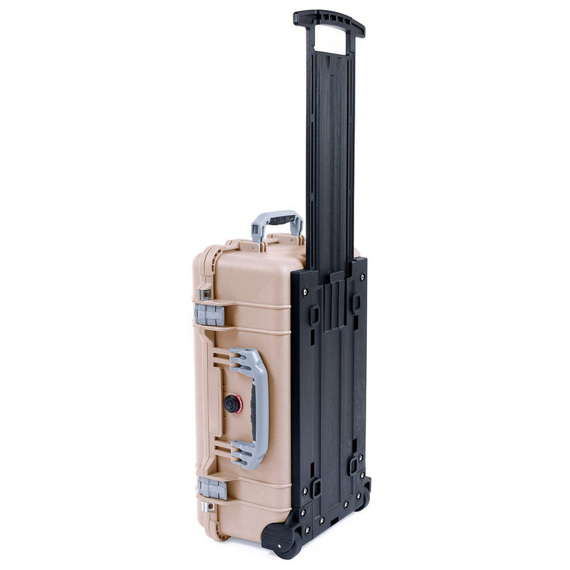 Pelican 1510 Case, Desert Tan with Silver Handles & Latches ColorCase 