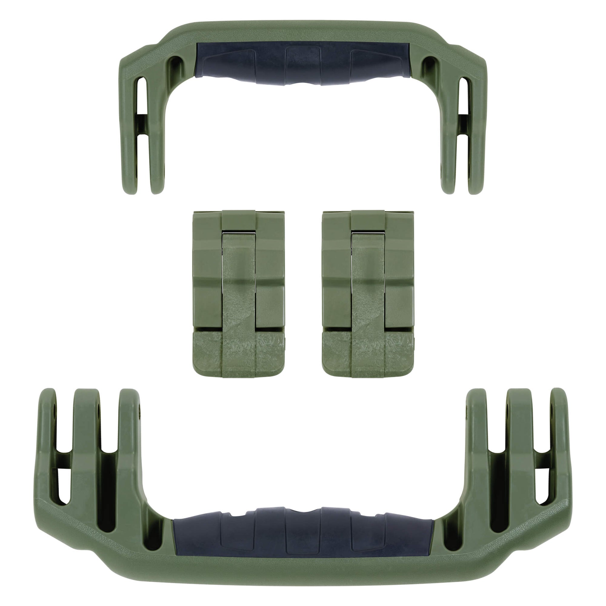 Pelican 1510 Replacement Handles & Latches, OD Green (Set of 2 Handles, 2 Latches) ColorCase 