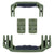 Pelican 1510 Replacement Handles & Latches, OD Green (Set of 2 Handles, 2 Latches) ColorCase 