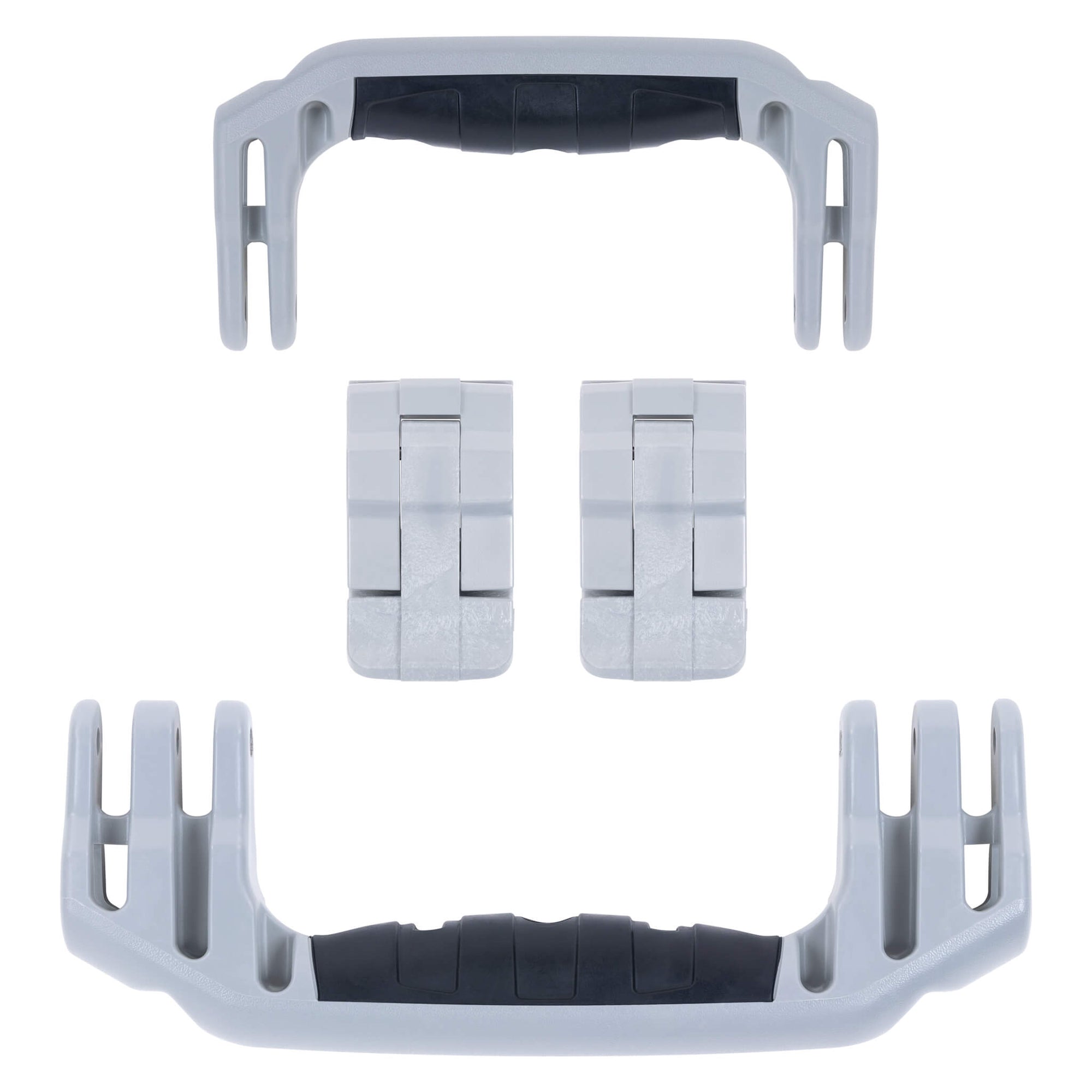 Pelican 1510 Replacement Handles & Latches, Silver (Set of 2 Handles, 2 Latches) ColorCase 