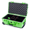 Pelican 1510 Case, Lime Green TrekPak Divider System with Convolute Lid Foam ColorCase 015100-0020-300-300
