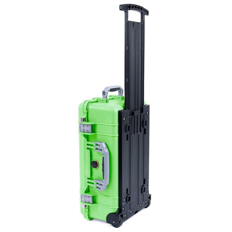 Pelican 1510 Case, Lime Green with Silver Handles & Latches ColorCase 