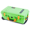 Pelican 1510 Case, Lime Green with Yellow Handles & Latches ColorCase