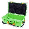 Pelican 1510 Case, Lime Green with Yellow Handles & Latches Mesh Lid Organizer Only ColorCase 015100-0100-300-240