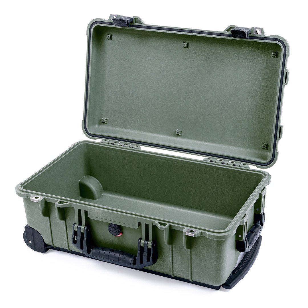 Pelican 1510 Case, OD Green with Black Handles &amp; Latches None (Case Only) ColorCase 015100-0000-130-110