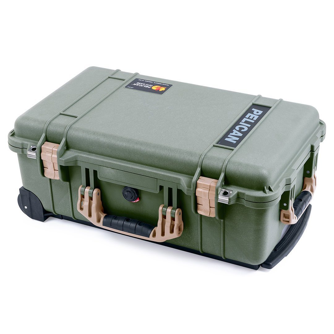 Pelican 1510 Case, OD Green with Desert Tan Handles &amp; Latches ColorCase 