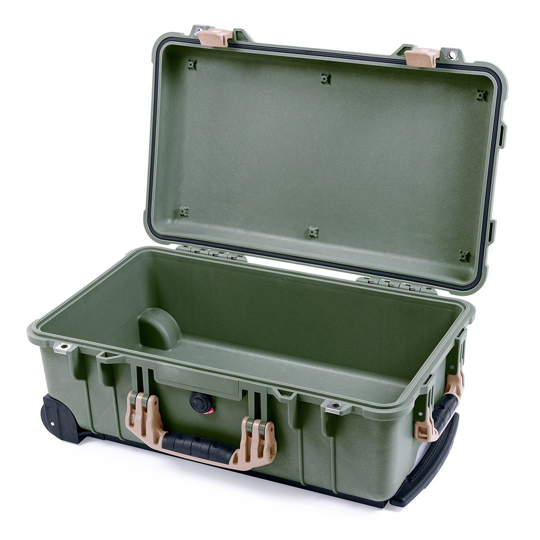 Pelican 1510 Case - OD Green and Desert Tan, FAA Carry-On
