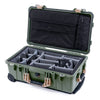 Pelican 1510 Case, OD Green with Desert Tan Handles & Latches Gray Padded Microfiber Dividers with Computer Pouch ColorCase 015100-0270-130-310
