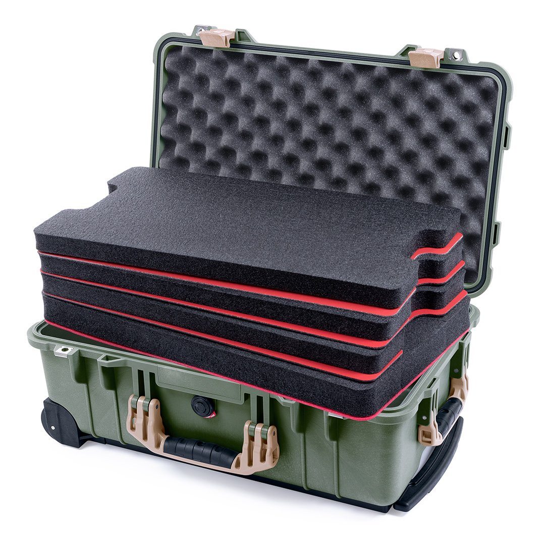 Pelican 1510 Case - OD Green and Desert Tan, FAA Carry-On