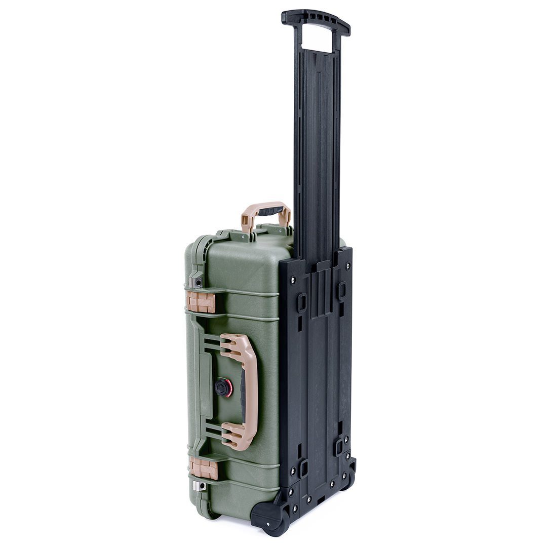 Pelican 1510 Case, OD Green with Desert Tan Handles & Latches ColorCase