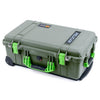 Pelican 1510 Case, OD Green with Lime Green Handles & Latches ColorCase