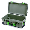 Pelican 1510 Case, OD Green with Lime Green Handles & Latches None (Case Only) ColorCase 015100-0000-130-300