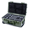 Pelican 1510 Case, OD Green Gray Padded Microfiber Dividers with Mesh Lid Organizer ColorCase 015100-0170-130-130