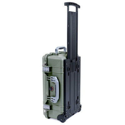 Pelican 1510 Case, OD Green with Silver Handles & Latches ColorCase