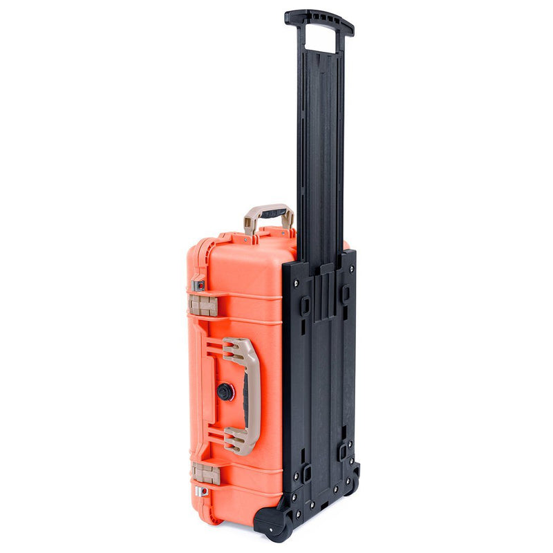 Pelican 1510 Case, Orange with Desert Tan Handles & Latches ColorCase 