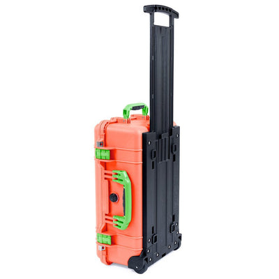 Pelican 1510 Case, Orange with Lime Green Handles & Latches ColorCase