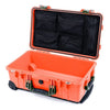 Pelican 1510 Case, Orange with OD Green Handles & Latches Mesh Lid Organizer Only ColorCase 015100-0100-150-130
