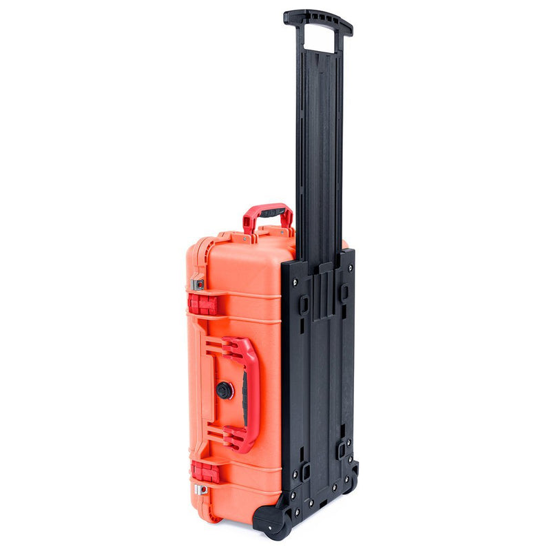 Pelican 1510 Case, Orange with Red Handles & Latches ColorCase 