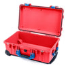 Pelican 1510 Case, Red with Blue Handles & Latches None (Case Only) ColorCase 015100-0000-320-120