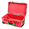Pelican 1510 Case, Red with Lime Green Handles & Latches None (Case Only) ColorCase 015100-0000-320-300