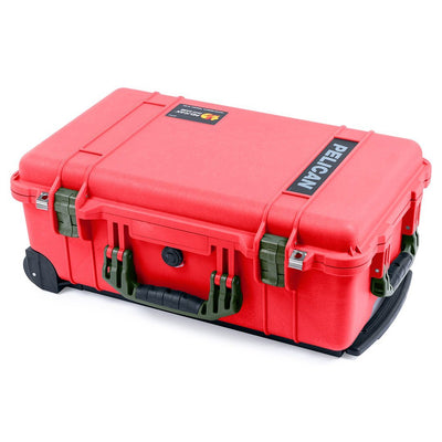 Pelican 1510 Case, Red with OD Green Handles & Latches ColorCase