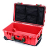 Pelican 1510 Case, Red with OD Green Handles & Latches Mesh Lid Organizer Only ColorCase 015100-0100-320-130