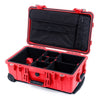 Pelican 1510 Case, Red TrekPak Divider System with Computer Pouch ColorCase 015100-0220-320-320