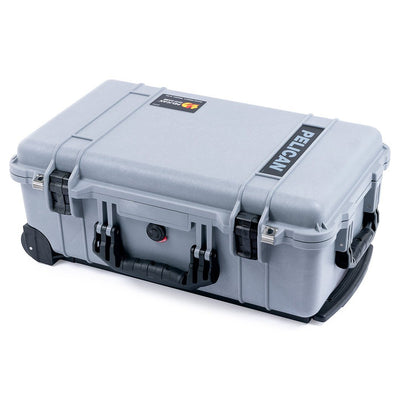 Pelican 1510 Case, Silver with Black Handles & Latches ColorCase