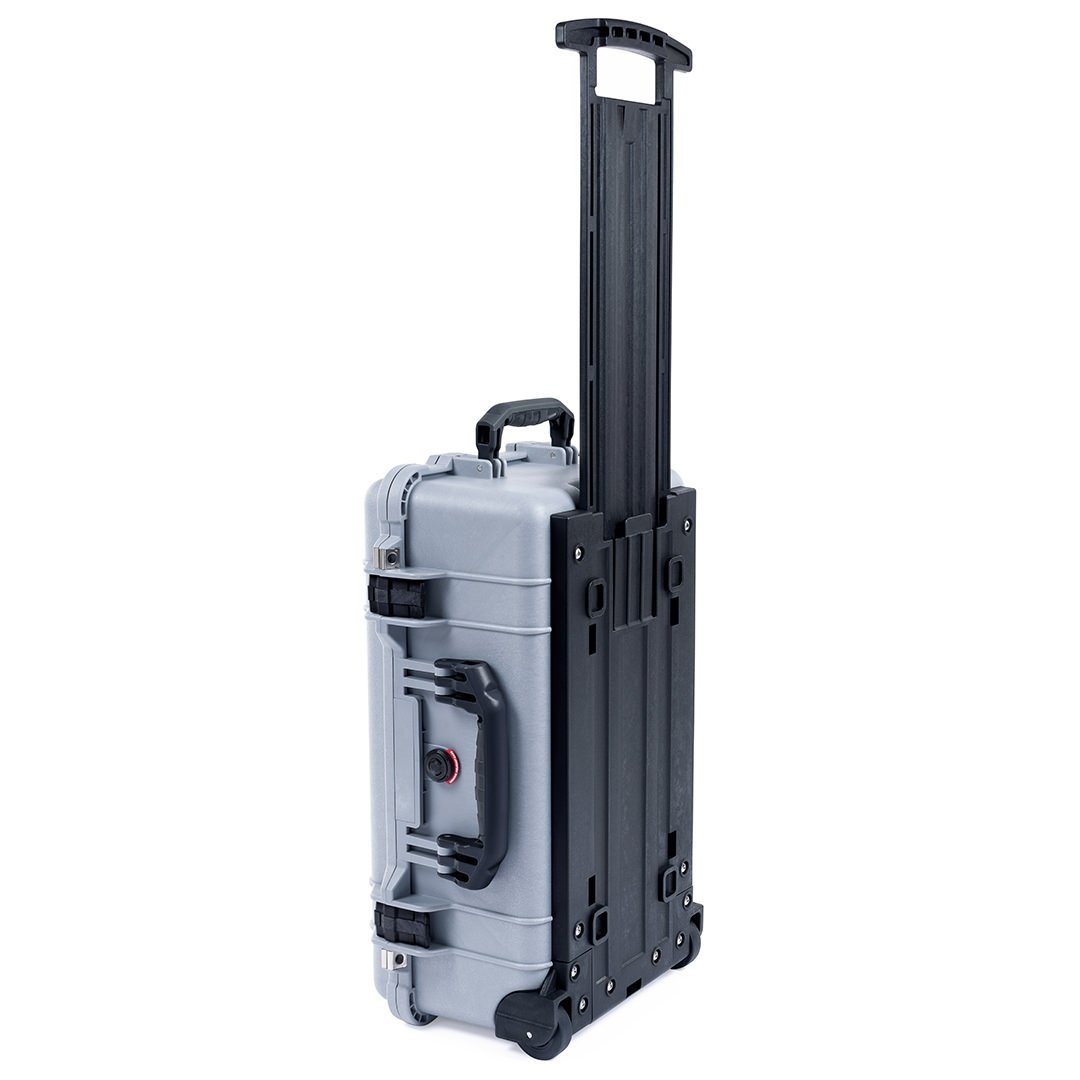 Pelican 1510 Case, Silver with Black Handles &amp; Latches ColorCase 