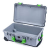 Pelican 1510 Case, Silver with Lime Green Handles & Latches None (Case Only) ColorCase 015100-0000-180-300