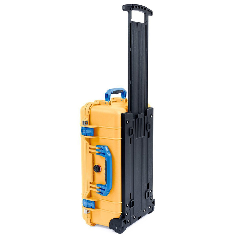 Pelican 1510 Case, Yellow with Blue Handles & Latches ColorCase 