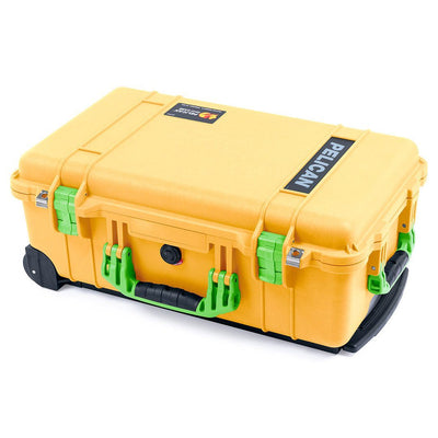 Pelican 1510 Case, Yellow with Lime Green Handles & Latches ColorCase