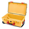 Pelican 1510 Case, Yellow with Red Handles & Latches None (Case Only) ColorCase 015100-0000-240-320