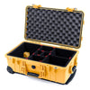 Pelican 1510 Case, Yellow TrekPak Divider System with Convolute Lid Foam ColorCase 015100-0020-240-240