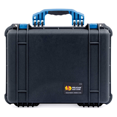 Pelican 1520 Case, Black with Blue Handle & Latches ColorCase