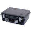 Pelican 1520 Case, Black with Silver Handle & Latches ColorCase