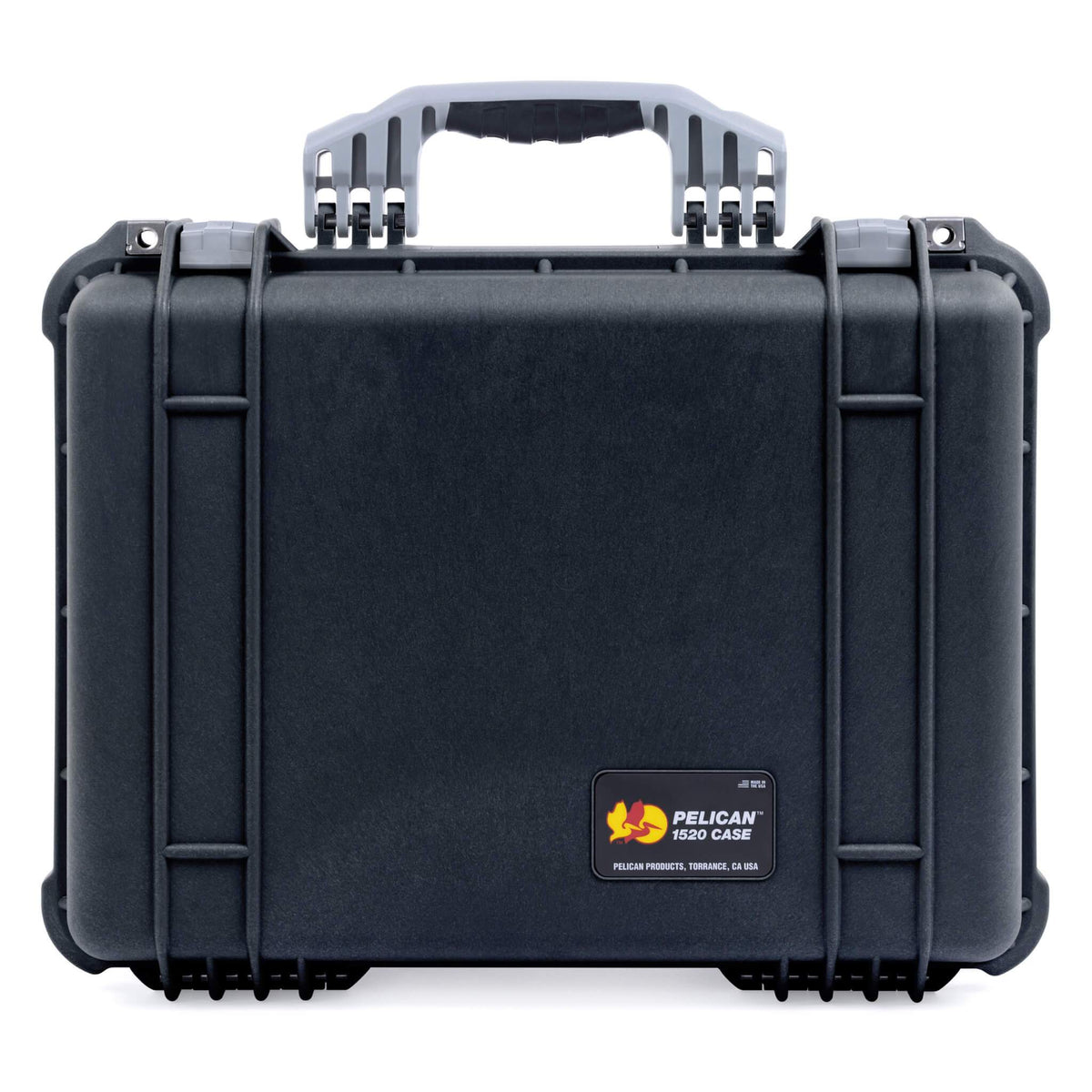 Pelican 1520 Case, Black with Silver Handle &amp; Latches ColorCase 